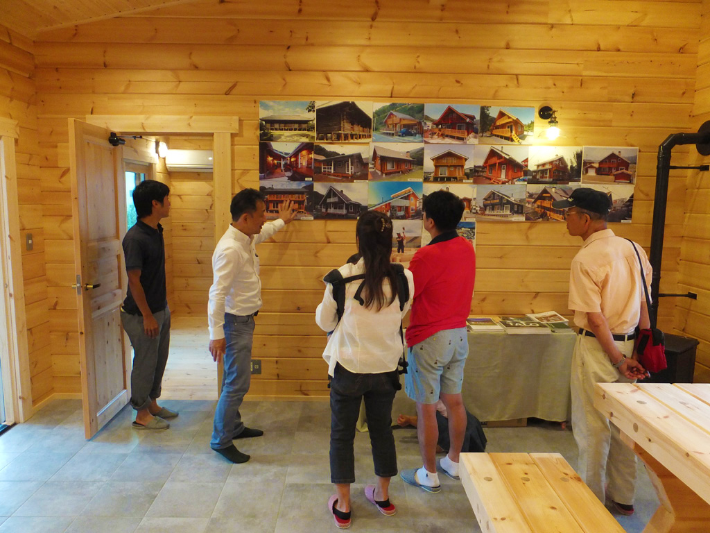 静岡県 ログハウス完成見学会